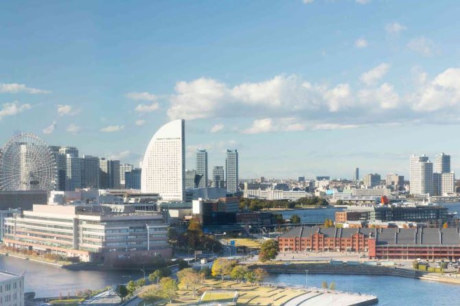 YECソリューションズオフィスから見える横浜の景色